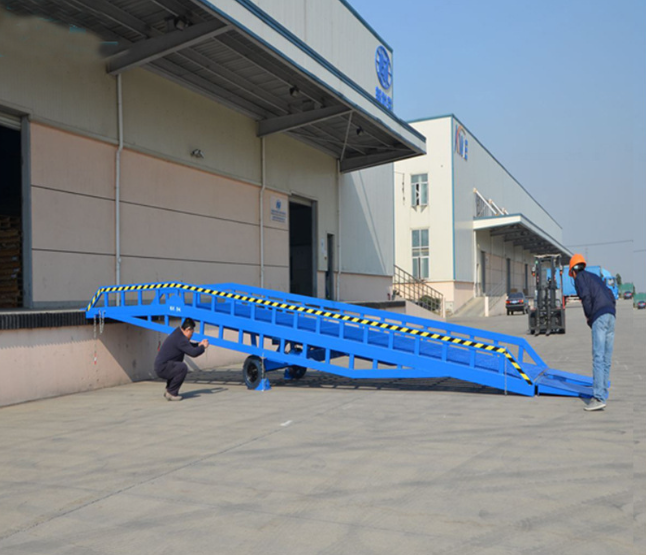 清流移动式登车桥应用